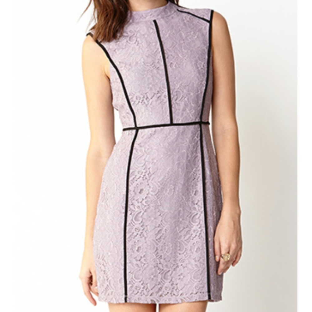 lavender color lace dress
